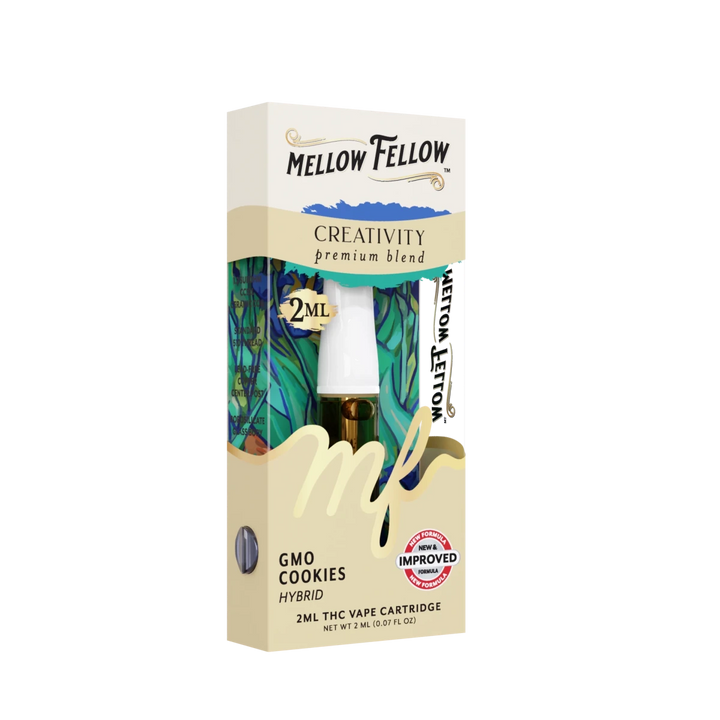 Creativity Blend 2ml Vape Cartridge - GMO Cookies (Hybrid) - Mellow Fellow