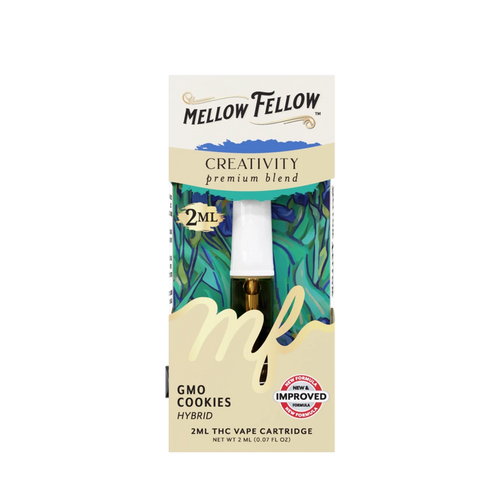 Creativity Blend 2ml Vape Cartridge - GMO Cookies (Hybrid) - Mellow Fellow