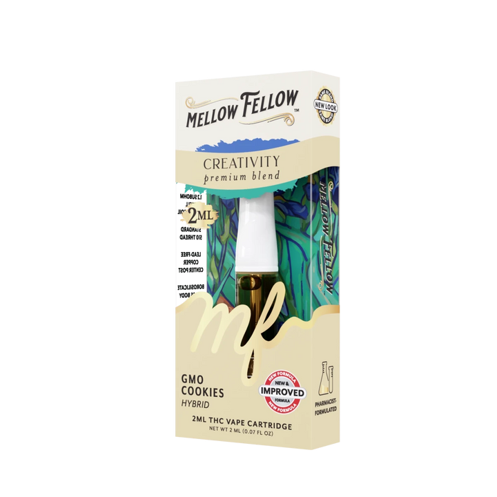 Creativity Blend 2ml Vape Cartridge - GMO Cookies (Hybrid) - Mellow Fellow
