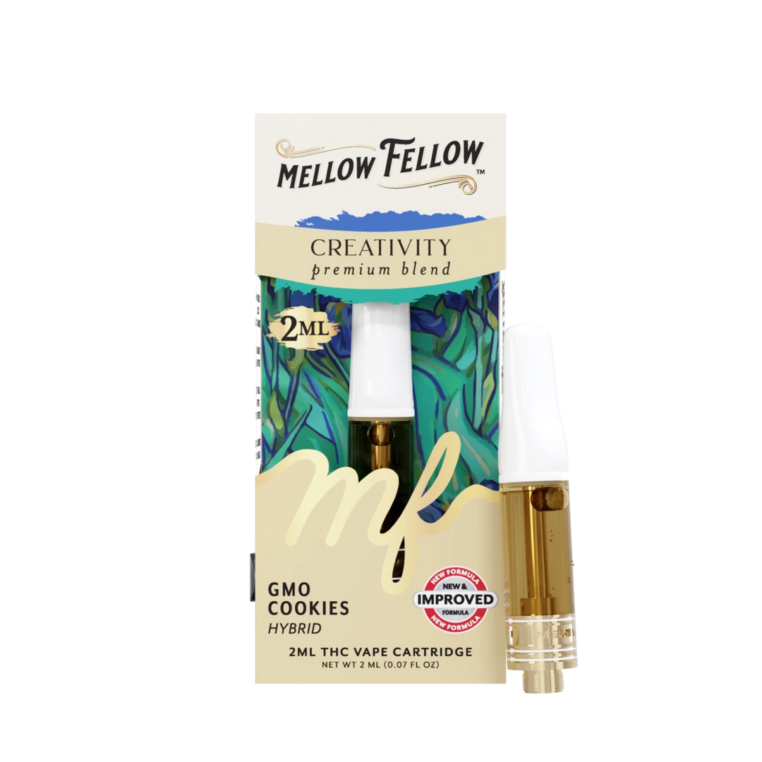 Creativity Blend 2ml Vape Cartridge - GMO Cookies (Hybrid) - Mellow Fellow