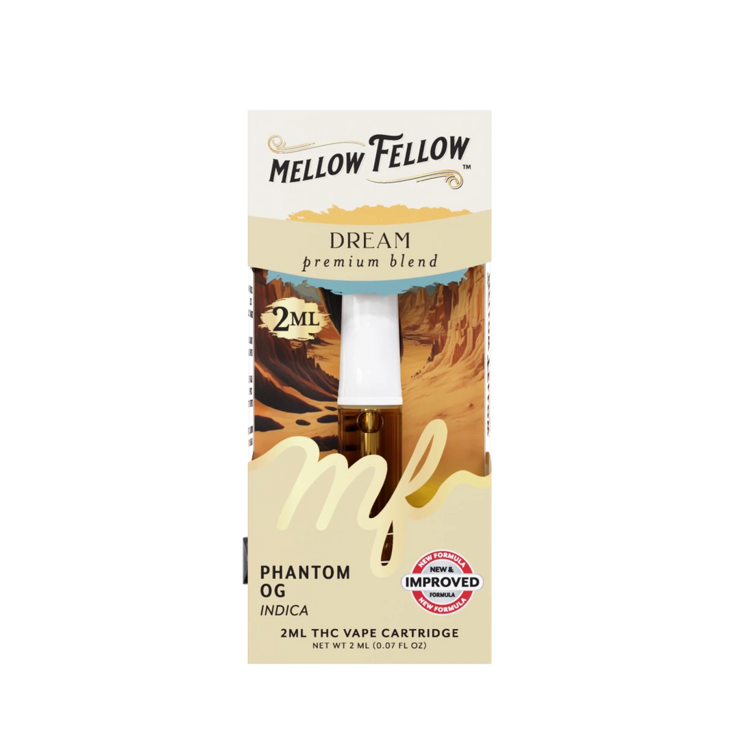 Dream Blend 2ml Vape Cartridge - Phantom OG (Indica) - Mellow Fellow