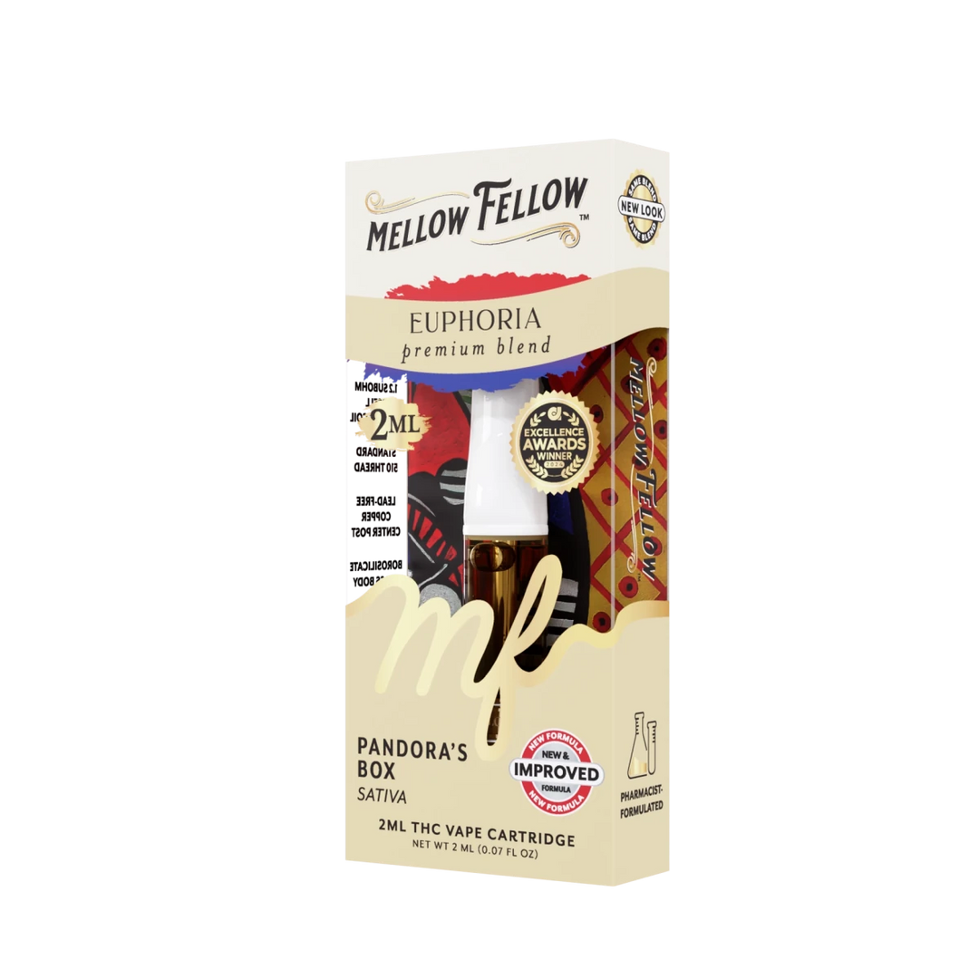 Euphoria Blend 2ml Vape Cartridge - Pandora's Box (Sativa) - Mellow Fellow