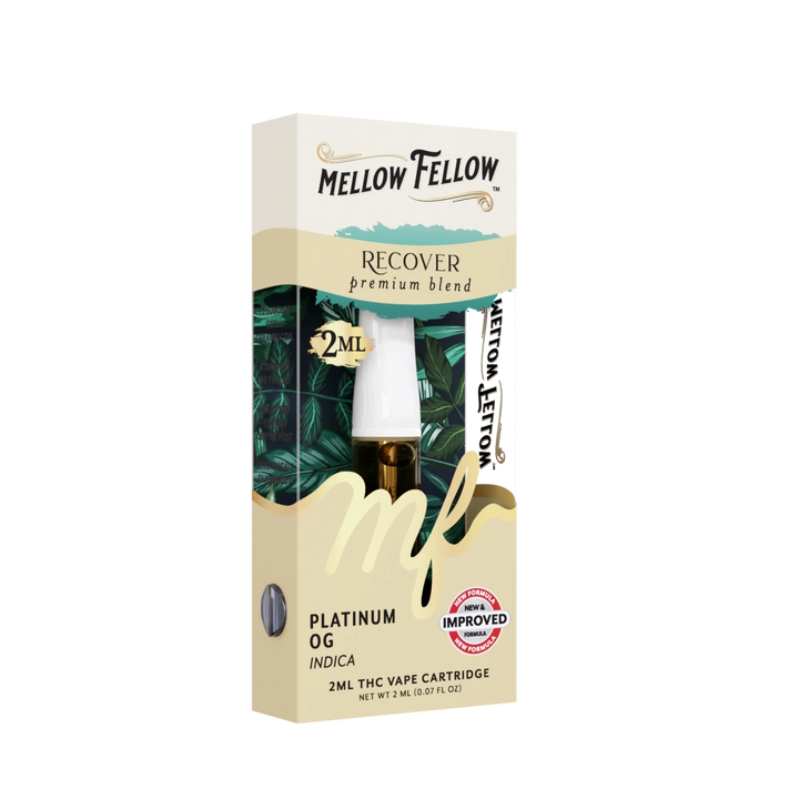 Recover Blend 2ml Vape Cartridge - Platinum OG (Indica) - Mellow Fellow