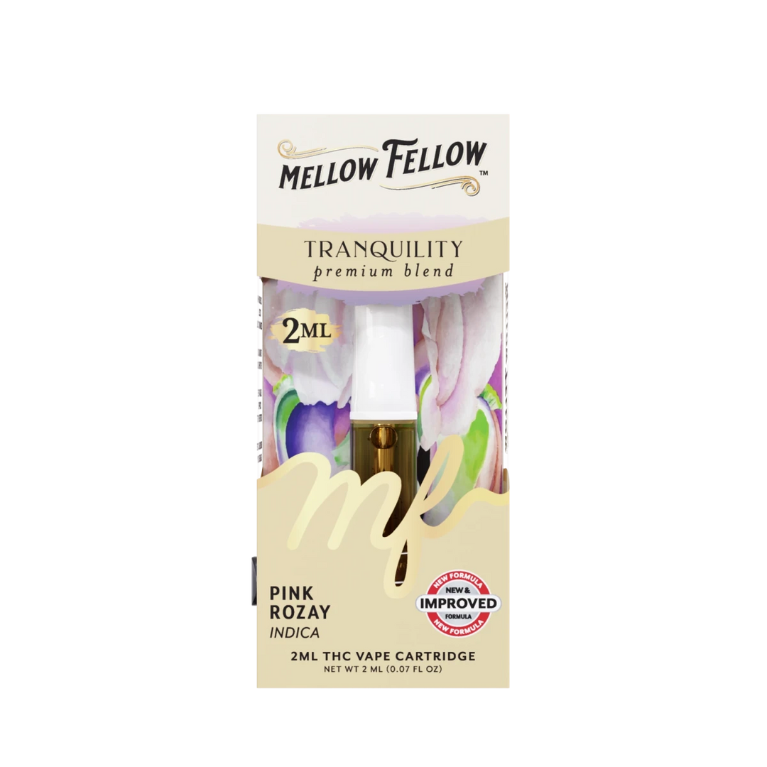 Tranquility Blend 2ml Vape Cartridge - Pink Rozay (Indica) - Mellow Fellow