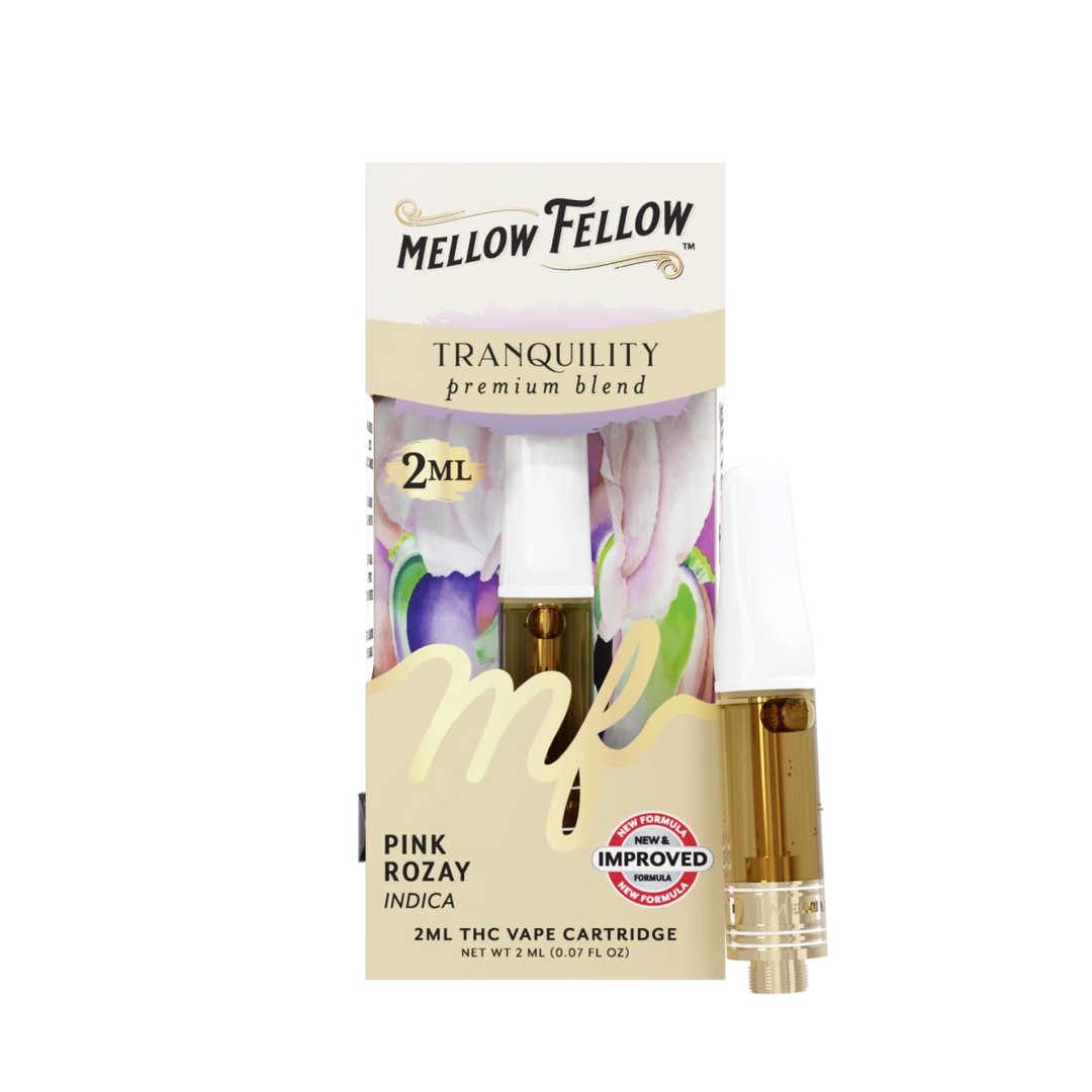 Tranquility Blend 2ml Vape Cartridge - Pink Rozay (Indica) - Mellow Fellow