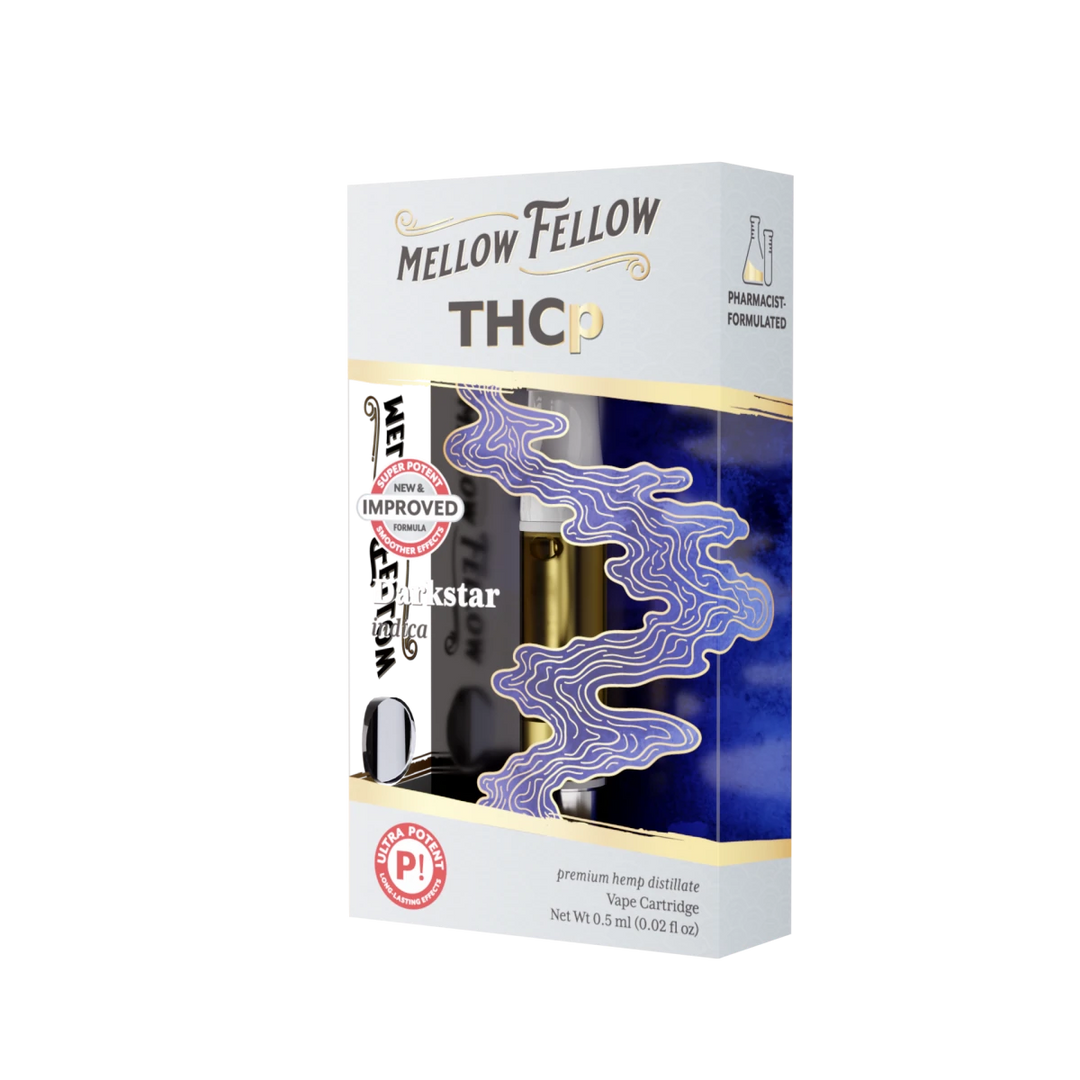 THCp 0.5ml Vape Cartridge - Darkstar (Indica) - Mellow Fellow