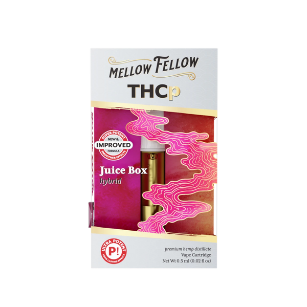 THCp 0.5ml Vape Cartridge - Juice Box (Hybrid) - Mellow Fellow THCp 0.5ml Vape Cartridge - Juice Box (Hybrid) - Mellow Fellow