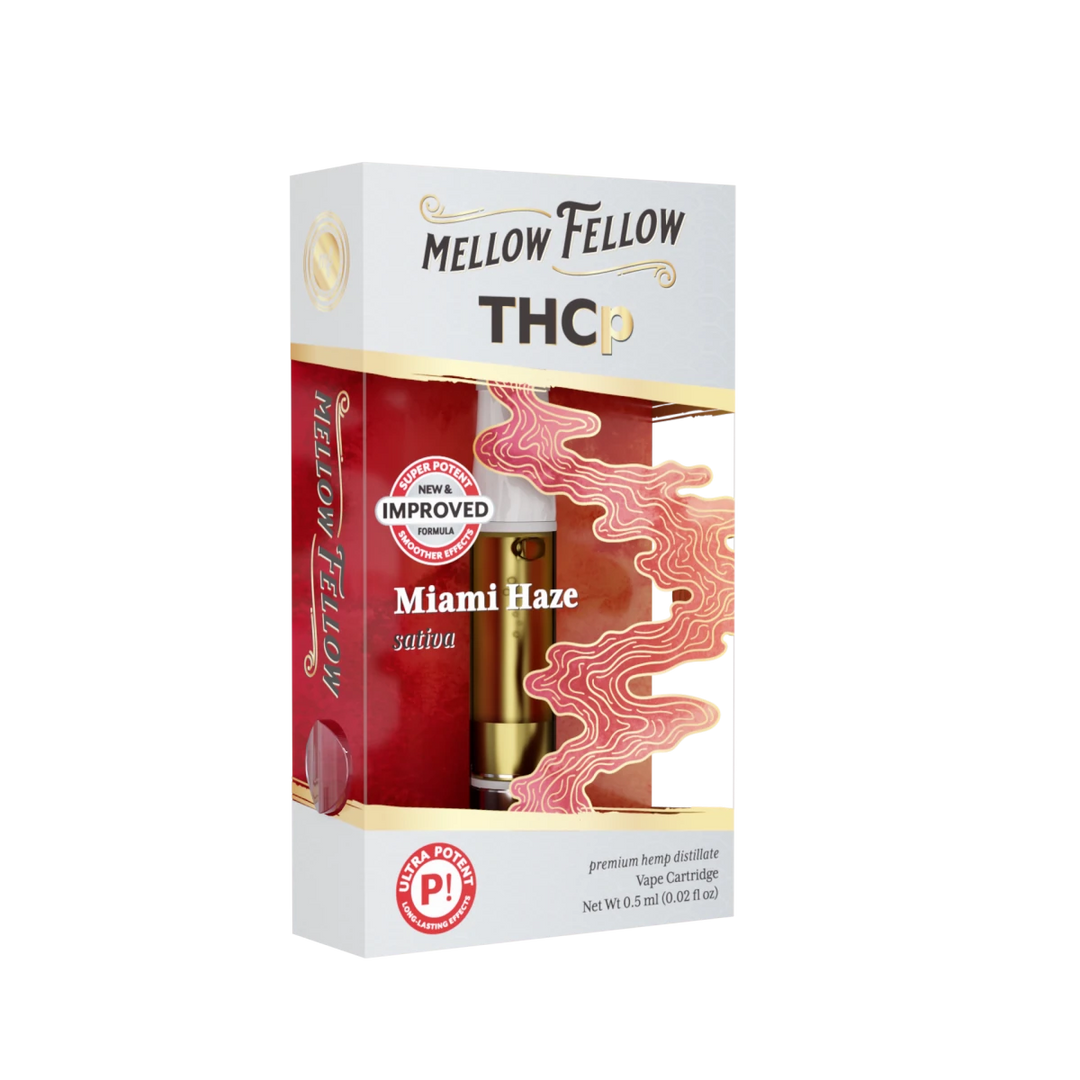 THCp 0.5ml Vape Cartridge - Miami Haze (Sativa) - Mellow Fellow