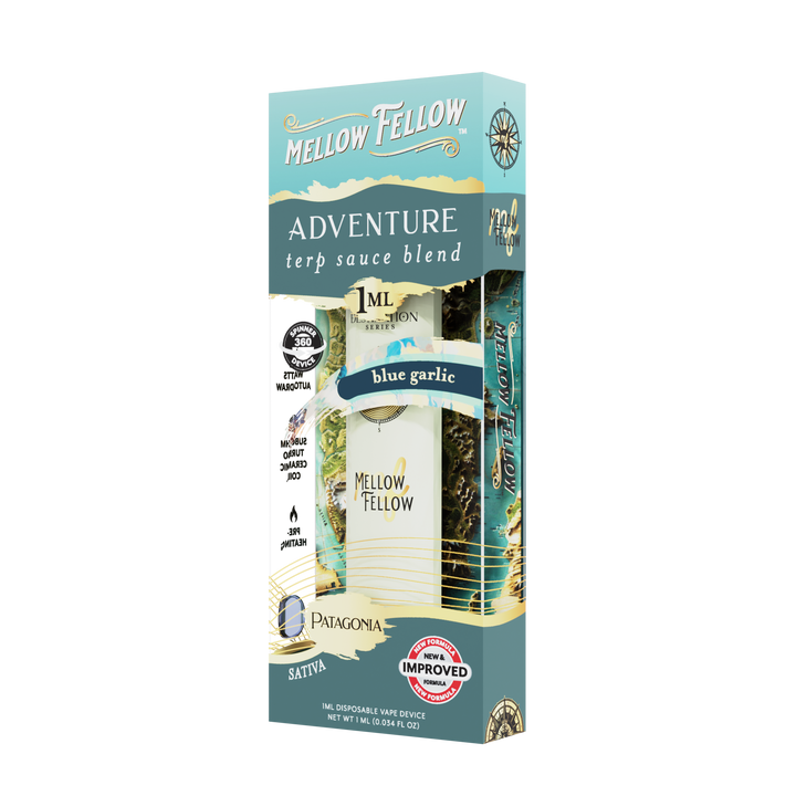 Adventure Blend - Terp Sauce 1ml Disposable Spinner Vape - Blue Garlic (Sativa)