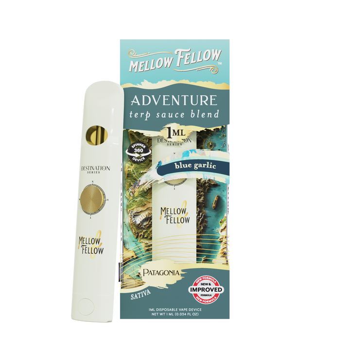 Adventure Blend - Terp Sauce 1ml Disposable Spinner Vape - Blue Garlic (Sativa)