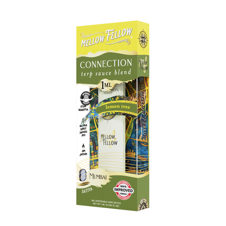 Connection Blend - Terp Sauce 1ml Disposable Spinner Vape - Lemon Tree (Sativa)