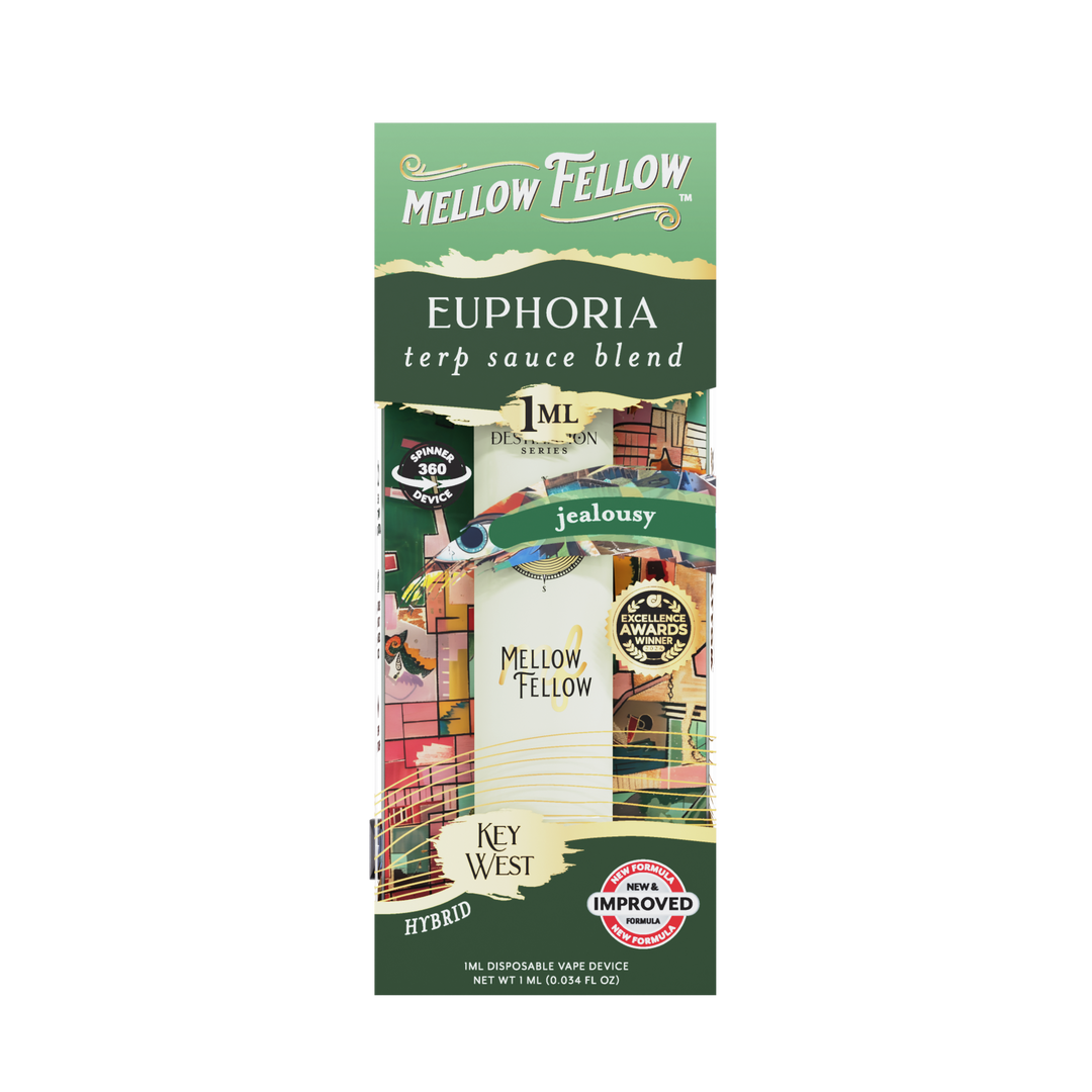 Euphoria Blend - Terp Sauce 1ml Disposable Spinner Vape - Jealousy (Hybrid)
