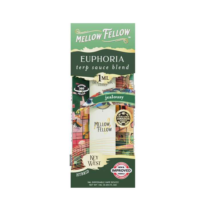 Euphoria Blend - Terp Sauce 1ml Disposable Spinner Vape - Jealousy (Hybrid)