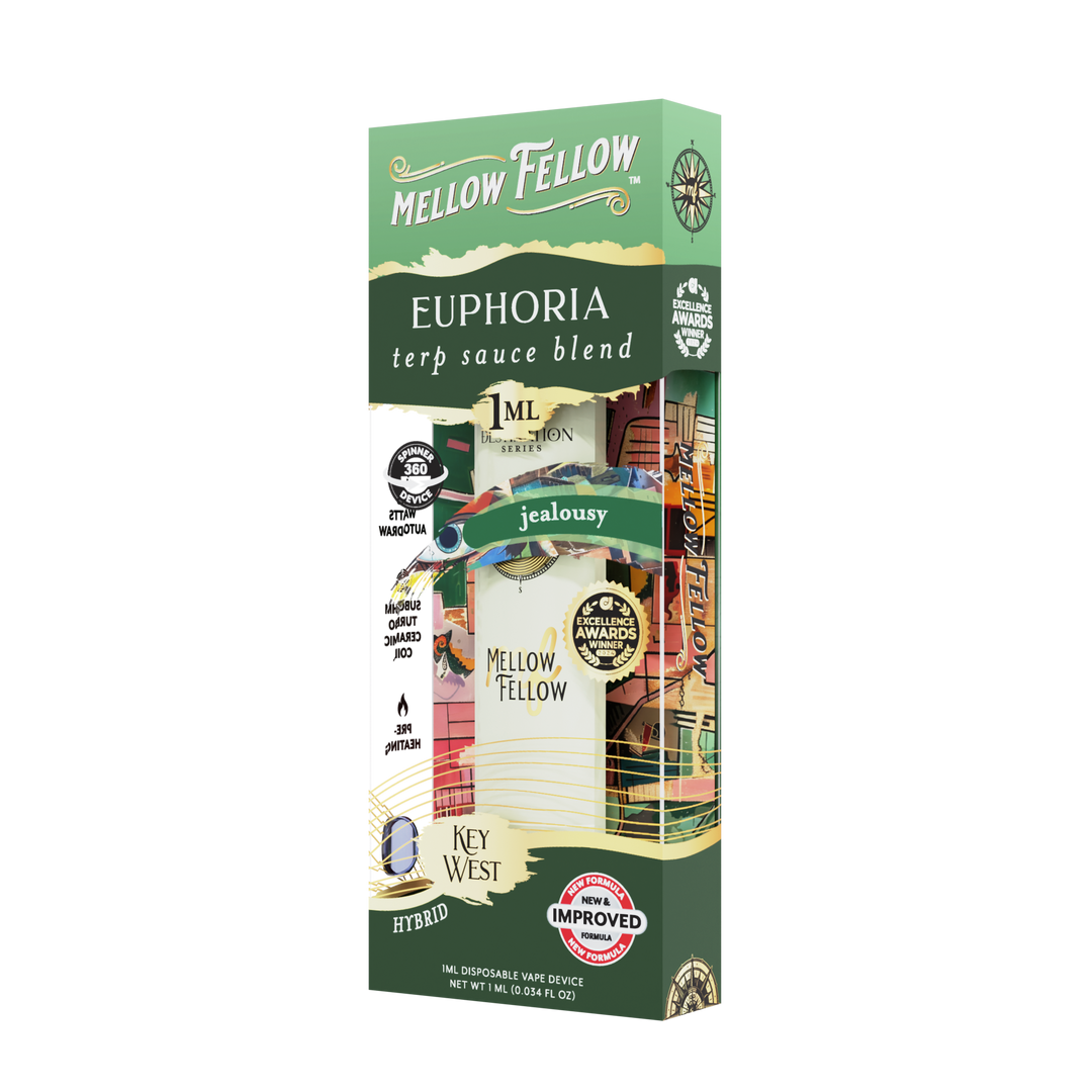 Euphoria Blend - Terp Sauce 1ml Disposable Spinner Vape - Jealousy (Hybrid)