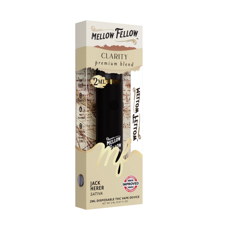 Clarity Blend 2ml Disposable Vape - Jack Herer (Sativa) - Mellow Fellow