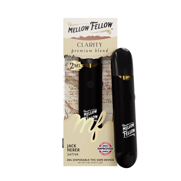 Clarity Blend 2ml Disposable Vape - Jack Herer (Sativa) Mellow Fellow Clarity Blend 2ml Disposable Vape - Jack Herer (Sativa) Mellow Fellow