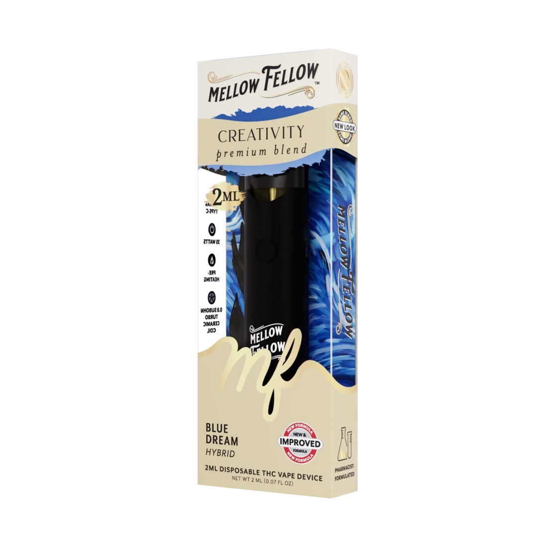 Creativity Blend 2ml Disposable Vape - Blue Dream (Hybrid) - Mellow Fellow