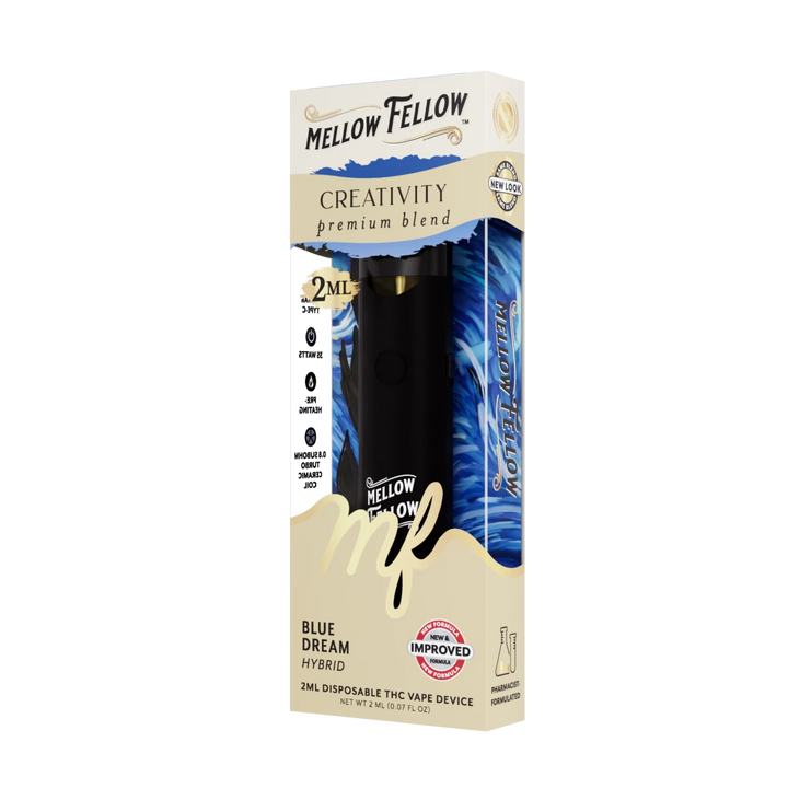Creativity Blend 2ml Disposable Vape - Blue Dream (Hybrid) - Mellow Fellow