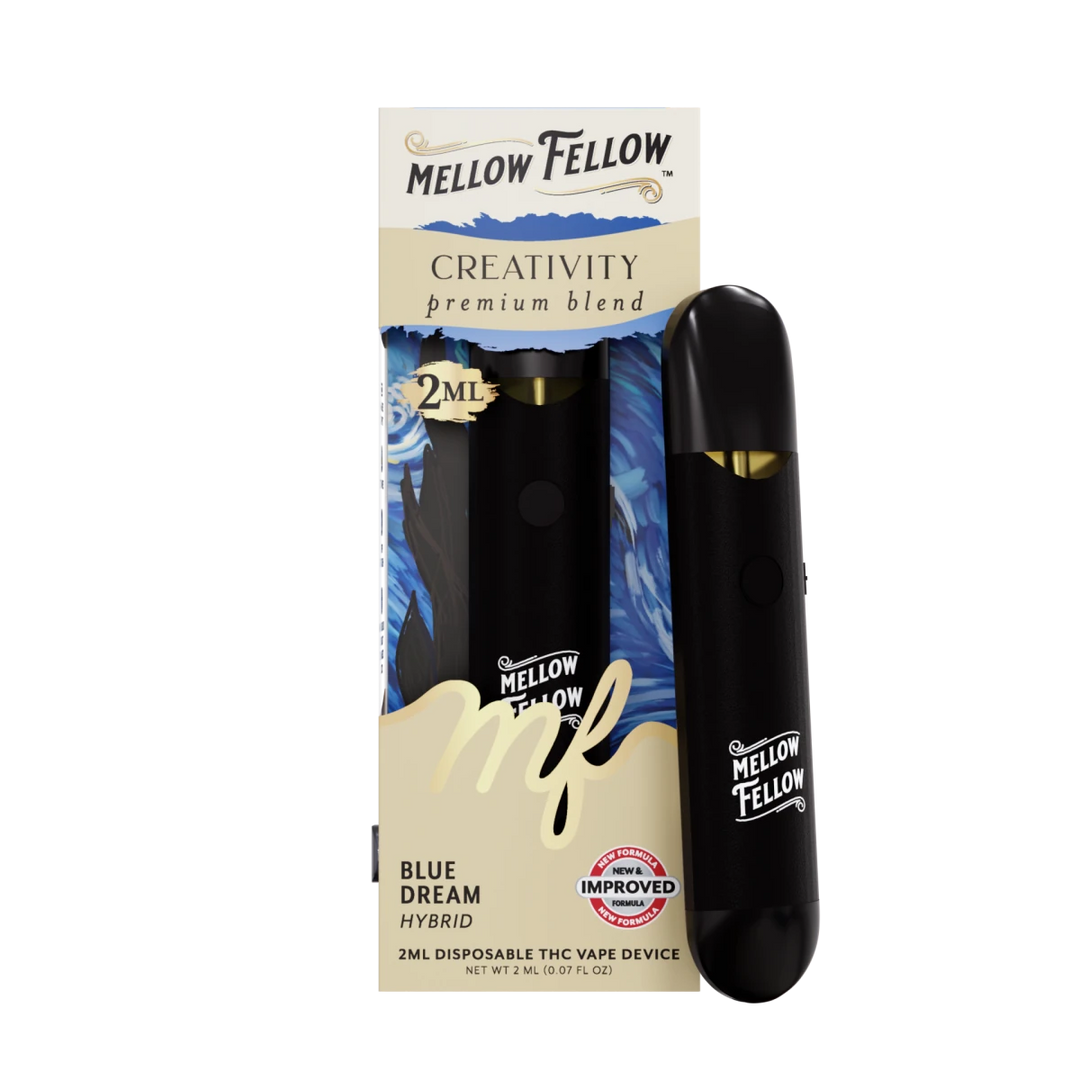 Creativity Blend 2ml Disposable Vape - Blue Dream (Hybrid) Mellow Fellow Creativity Blend 2ml Disposable Vape - Blue Dream (Hybrid) Mellow Fellow