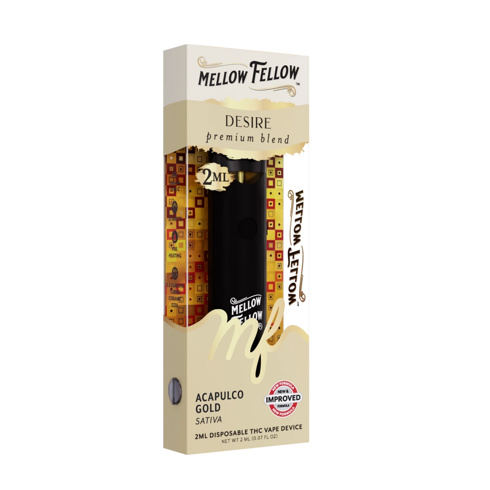 Desire Blend 2ml Disposable Vape - Acapulco Gold (Sativa) - Mellow Fellow