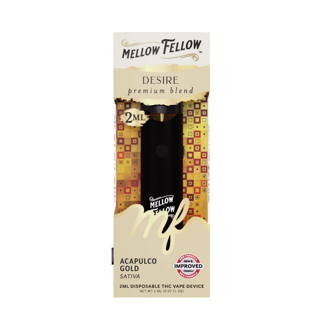 Desire Blend 2ml Disposable Vape - Acapulco Gold (Sativa) - Mellow Fellow