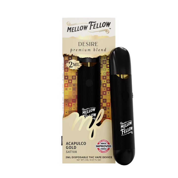 Desire Blend 2ml Disposable Vape - Acapulco Gold (Sativa) - Mellow Fellow