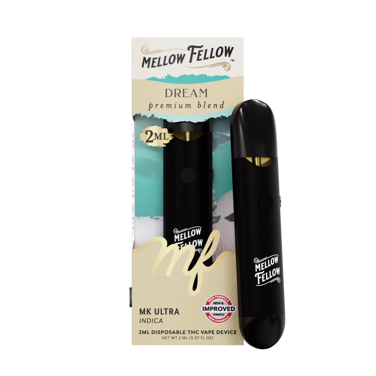 Dream Blend 2ml Disposable Vape - MK Ultra (Indica) - Mellow Fellow Dream Blend 2ml Disposable Vape - MK Ultra (Indica) - Mellow Fellow