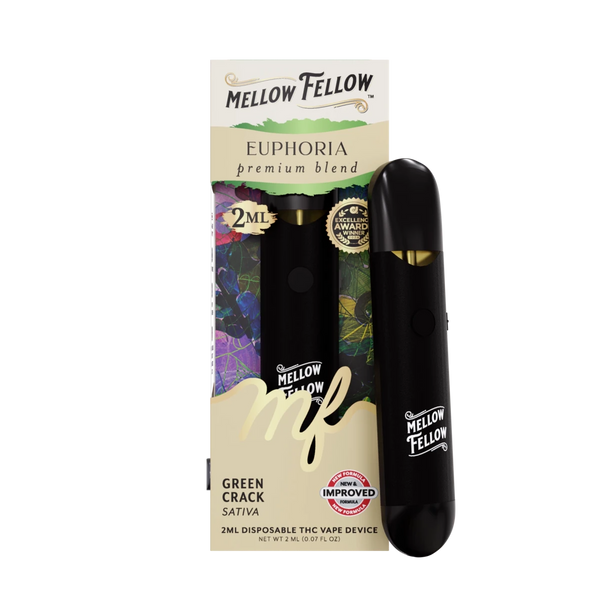Euphoria Blend 2ml Disposable Vape - Green Crack (Sativa)