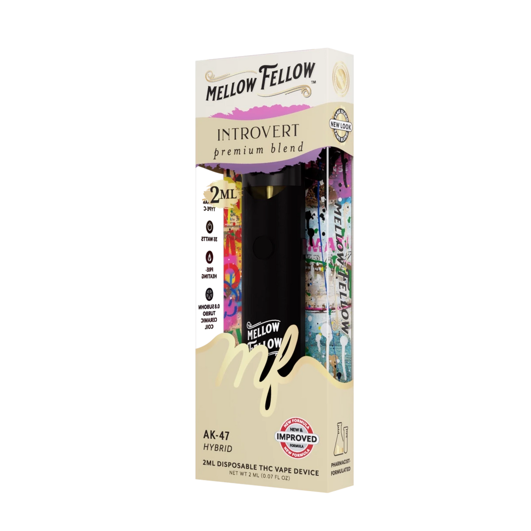 Introvert Blend 2ml Disposable Vape - AK - 47 (Hybrid) - Mellow Fellow