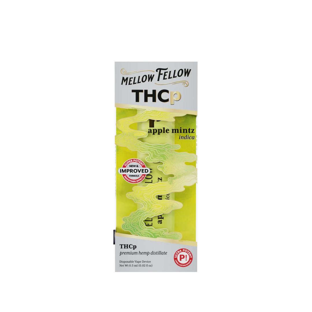 THCp 0.5g Disposable Vape - Apple Mintz (Indica) - Mellow Fellow