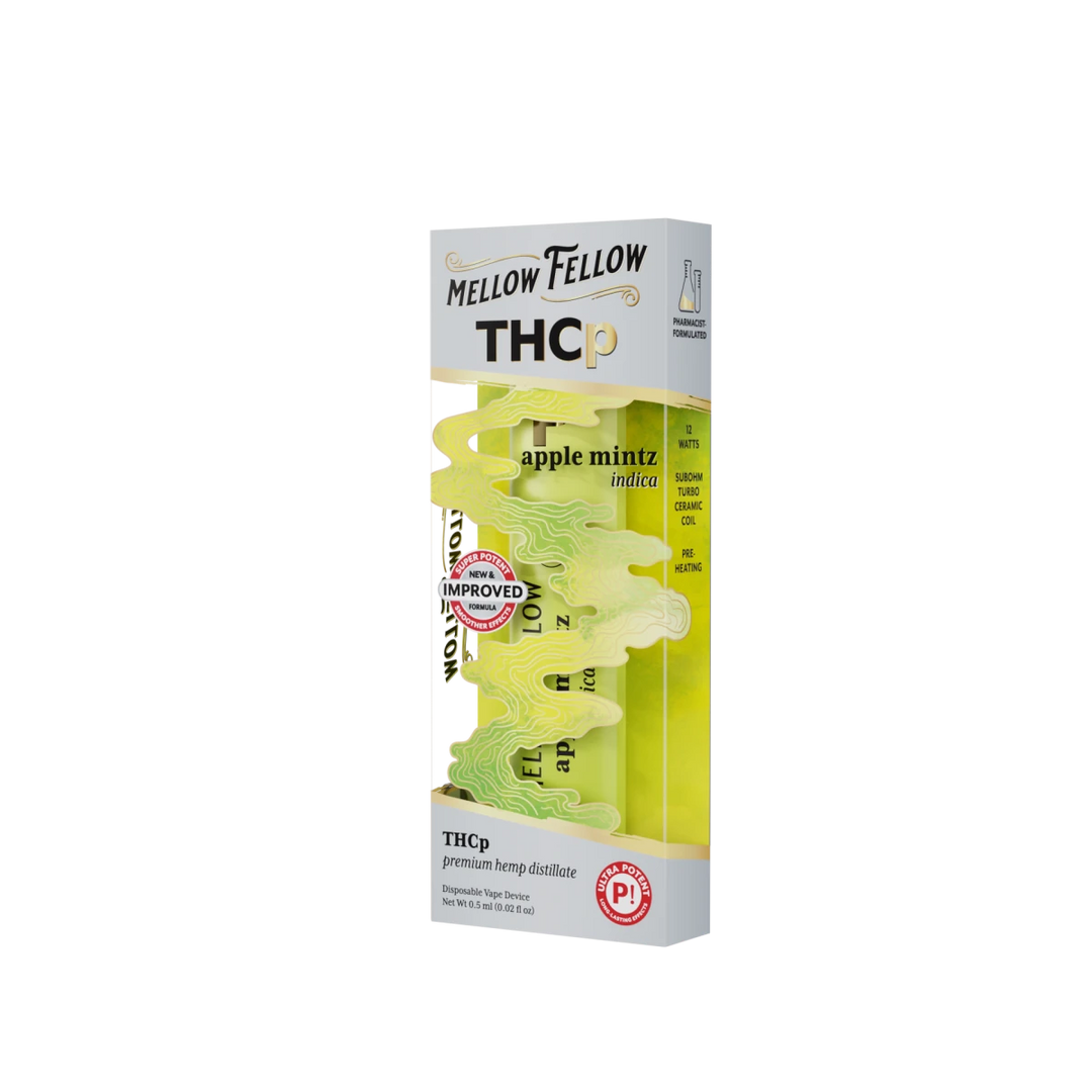THCp 0.5g Disposable Vape - Apple Mintz (Indica) - Mellow Fellow