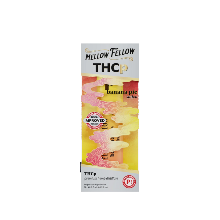 THCp 0.5g Disposable Vape - Banana Pie (Sativa) Mellow Fellow THCp 0.5g Disposable Vape - Banana Pie (Sativa) Mellow Fellow