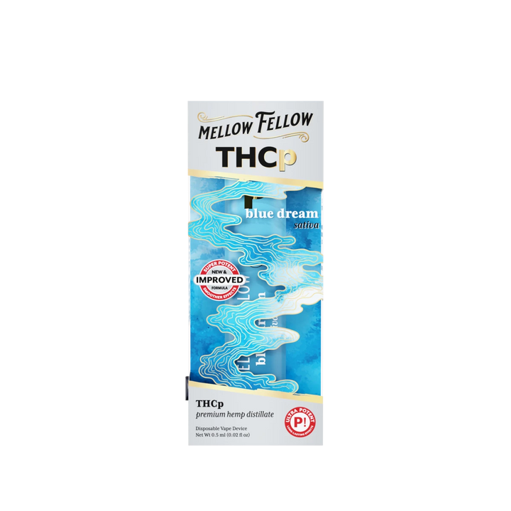 THCp 0.5g Disposable Vape - Blue Dream (Sativa) - Mellow Fellow