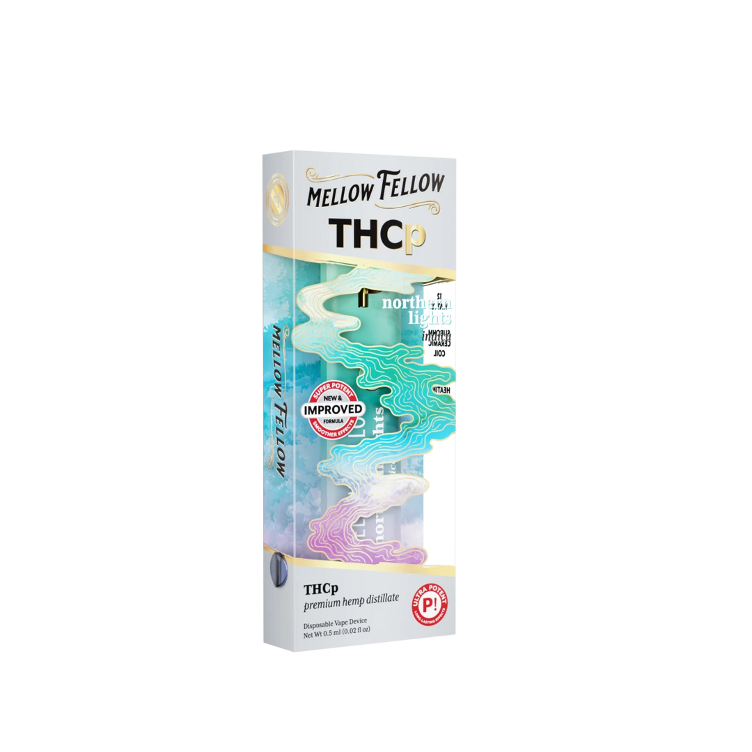 THCp 0.5g Disposable Vape - Northern Lights (Indica) - Mellow Fellow THCp 0.5g Disposable Vape - Northern Lights (Indica) - Mellow Fellow