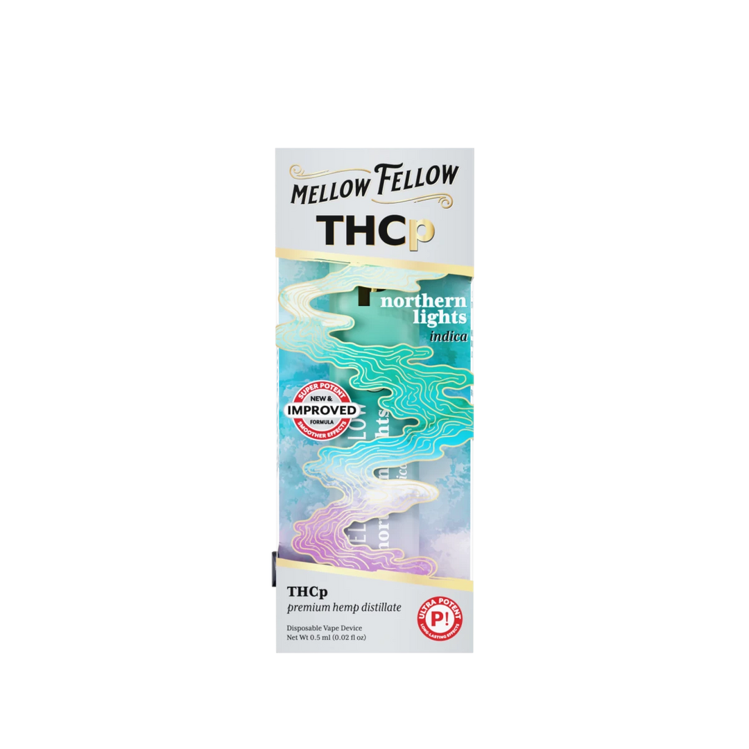 THCp 0.5g Disposable Vape - Northern Lights (Indica) - Mellow Fellow