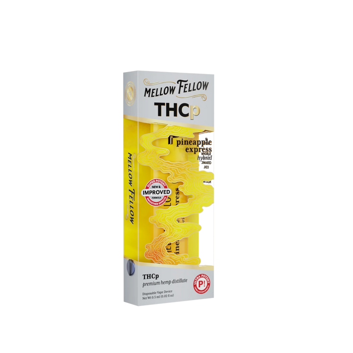 THCp 0.5g Disposable Vape - Pineapple Express (Hybrid) - Mellow Fellow