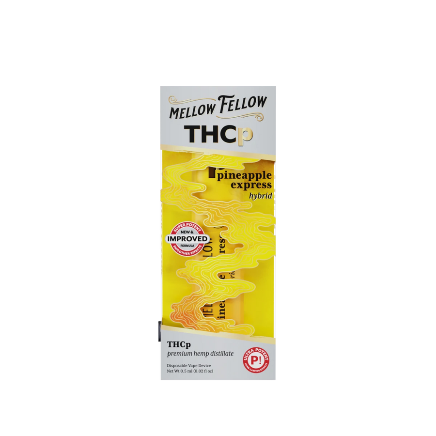 THCp 0.5g Disposable Vape - Pineapple Express (Hybrid) - Mellow Fellow