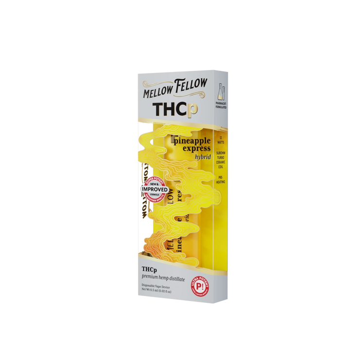 THCp 0.5g Disposable Vape - Pineapple Express (Hybrid) - Mellow Fellow