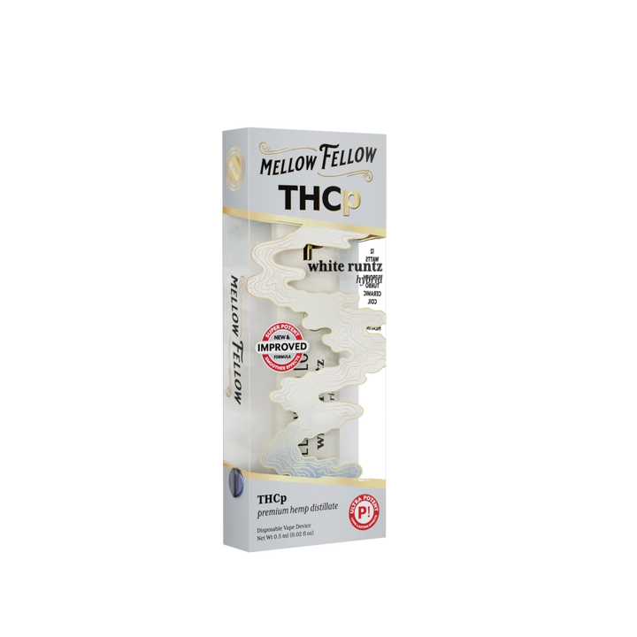 THCp 0.5g Disposable Vape - White Runtz (Hybrid) - Mellow Fellow