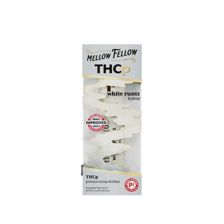 THCp 0.5g Disposable Vape - White Runtz (Hybrid) - Mellow Fellow THCp 0.5g Disposable Vape - White Runtz (Hybrid) - Mellow Fellow