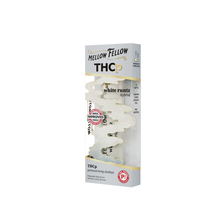 THCp 0.5g Disposable Vape - White Runtz (Hybrid) - Mellow Fellow