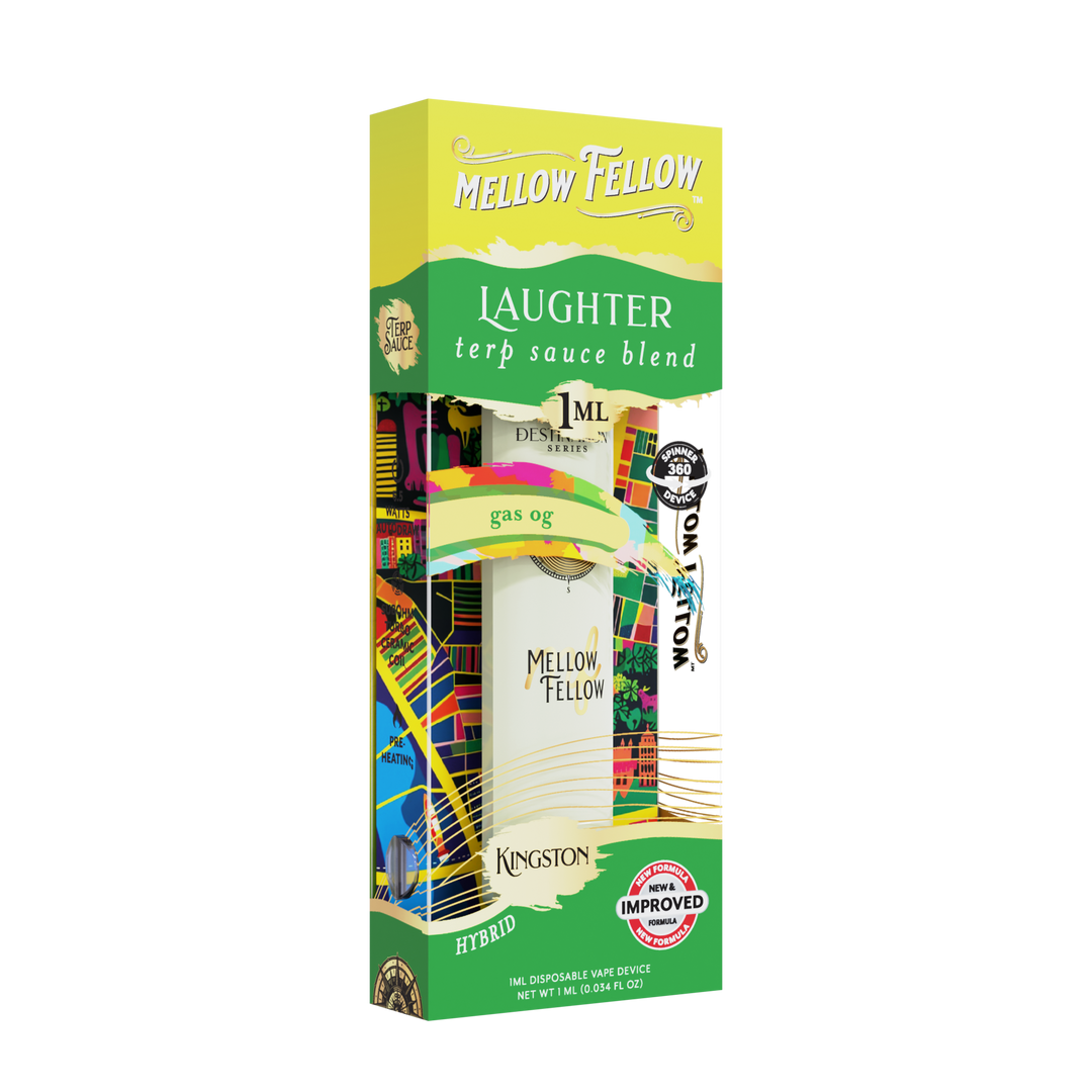 Laughter Blend - Terp Sauce 1ml Disposable Spinner Vape - Gas OG (Hybrid)