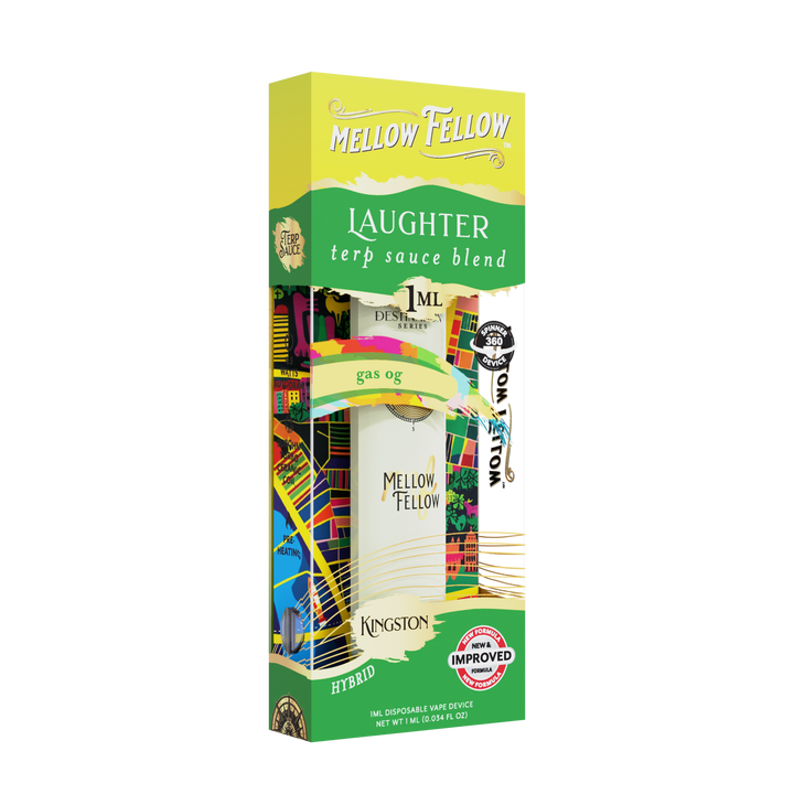 Laughter Blend - Terp Sauce 1ml Disposable Spinner Vape - Gas OG (Hybrid)