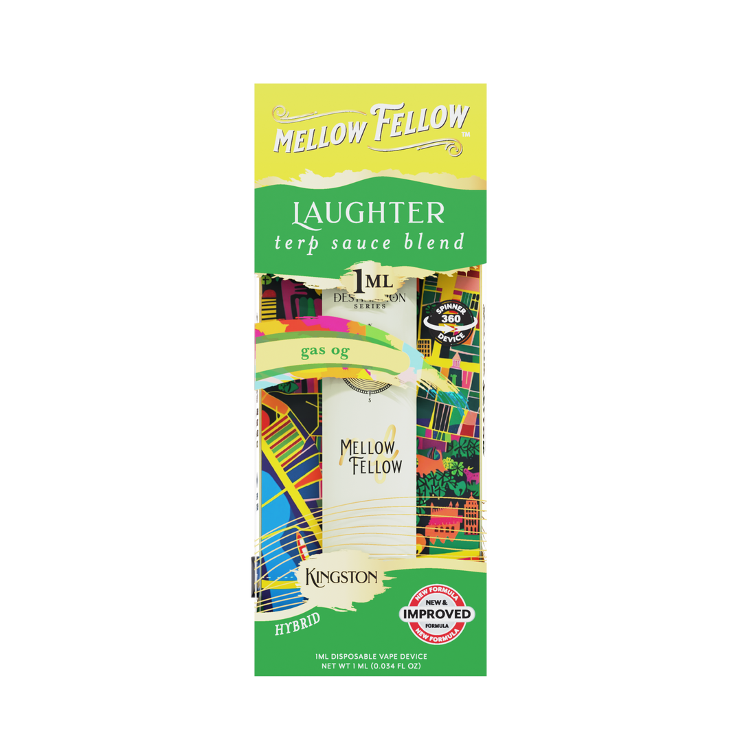 Laughter Blend - Terp Sauce 1ml Disposable Spinner Vape - Gas OG (Hybrid)