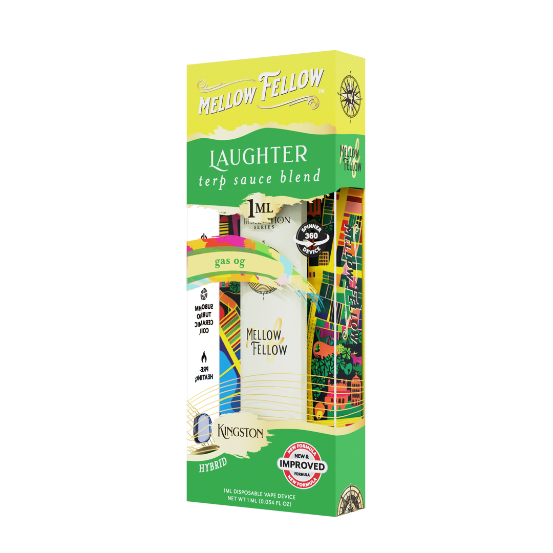 Laughter Blend - Terp Sauce 1ml Disposable Spinner Vape - Gas OG (Hybrid)