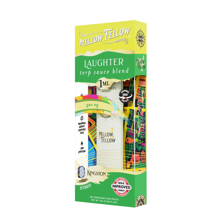 Laughter Blend - Terp Sauce 1ml Disposable Spinner Vape - Gas OG (Hybrid)
