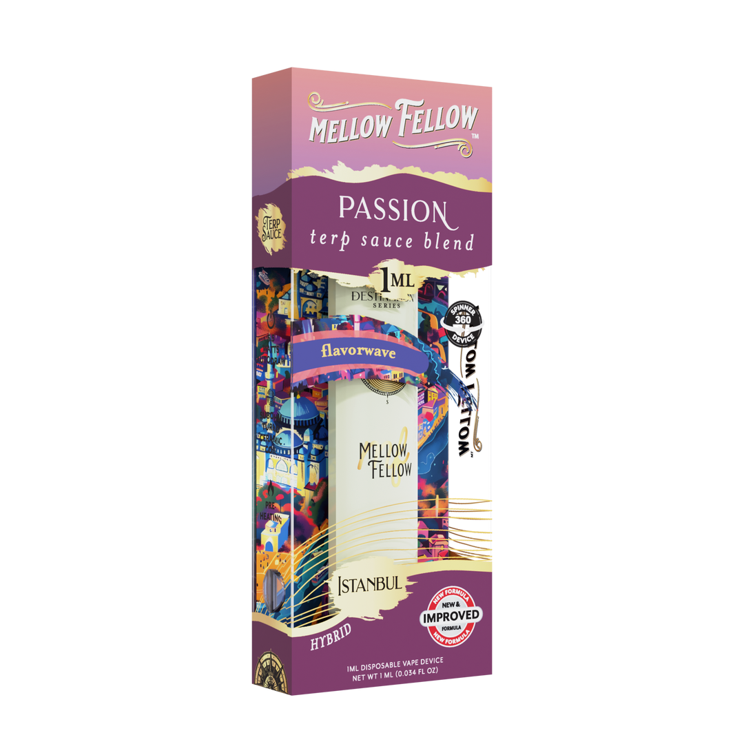 Passion Blend - Terp Sauce 1ml Disposable Spinner Vape - Flavorwave (Hybrid)