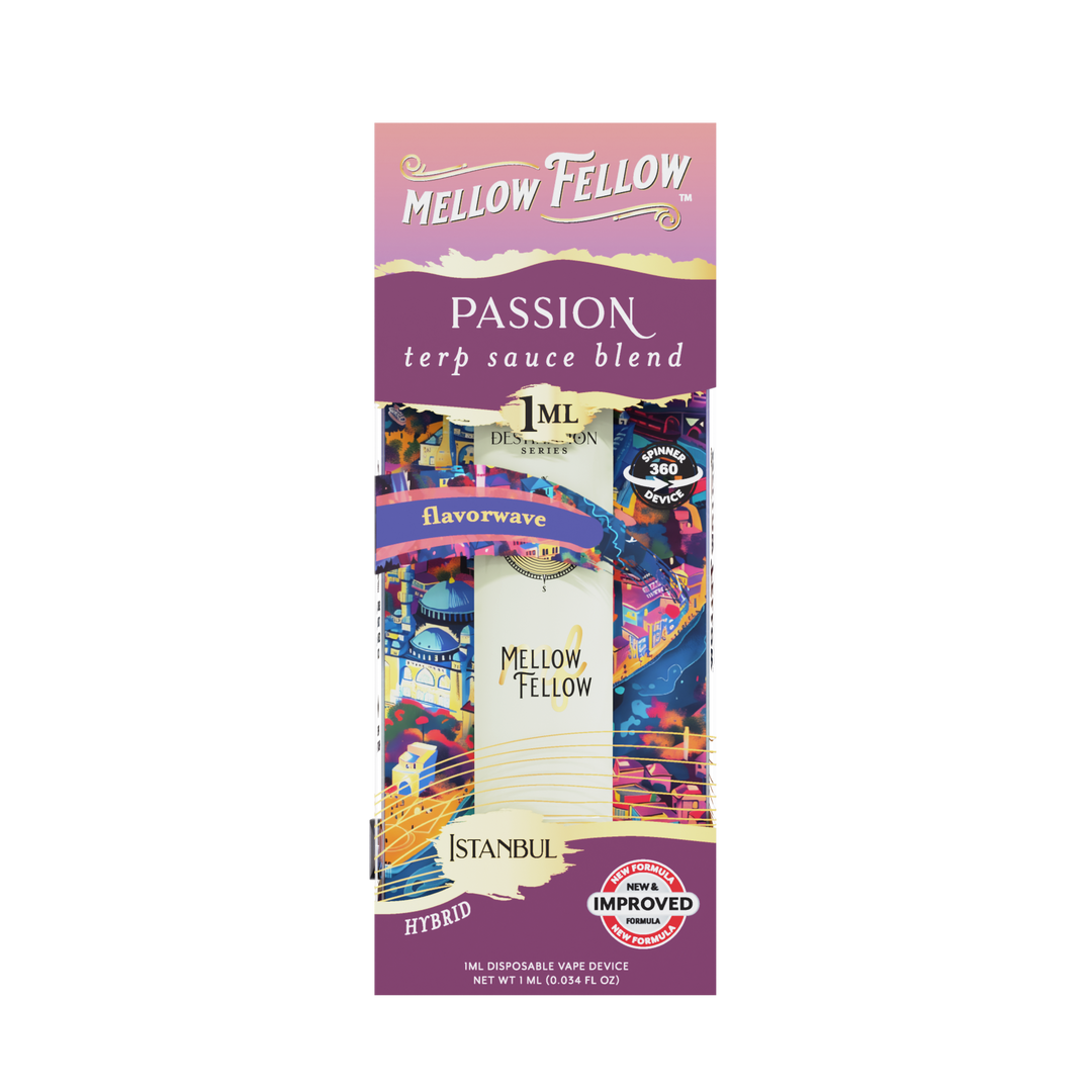 Passion Blend - Terp Sauce 1ml Disposable Spinner Vape - Flavorwave (Hybrid)