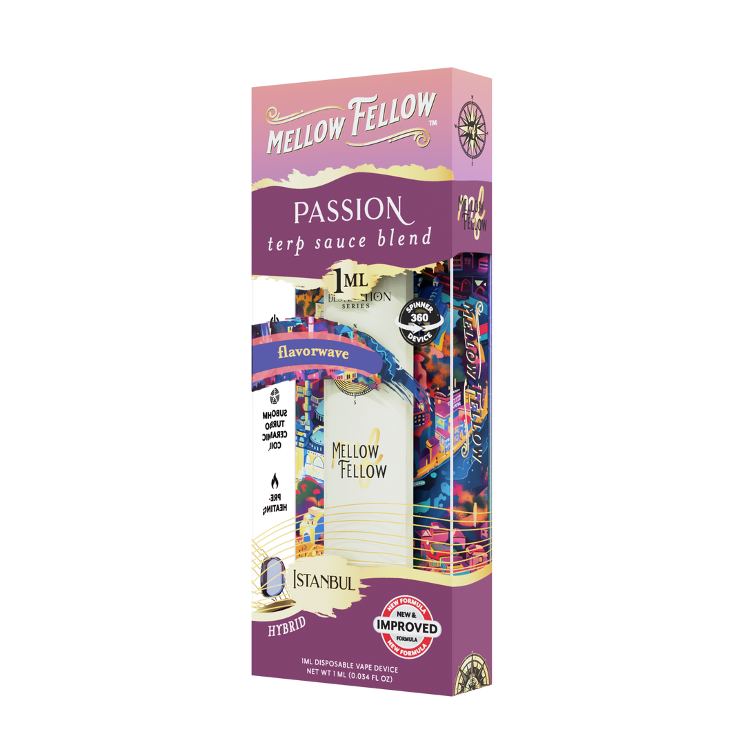 Passion Blend - Terp Sauce 1ml Disposable Spinner Vape - Flavorwave (Hybrid)
