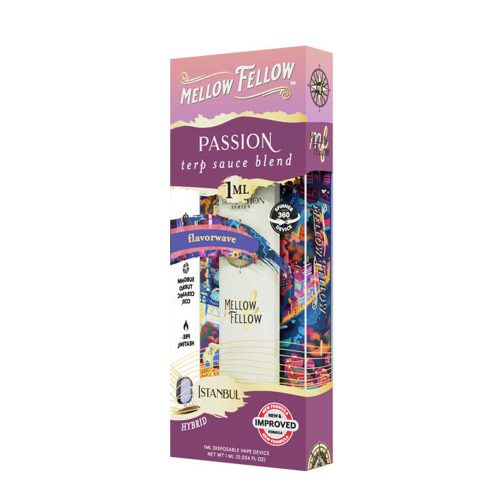 Passion Blend - Terp Sauce 1ml Disposable Spinner Vape - Flavorwave (Hybrid)